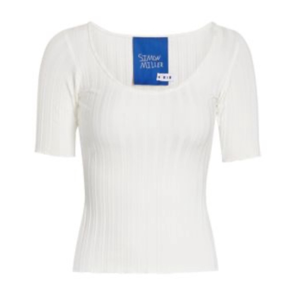 Simon Miller Vista Scoopneck Ribbed Top